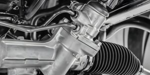 cremallera de direccion fotografia de cerca