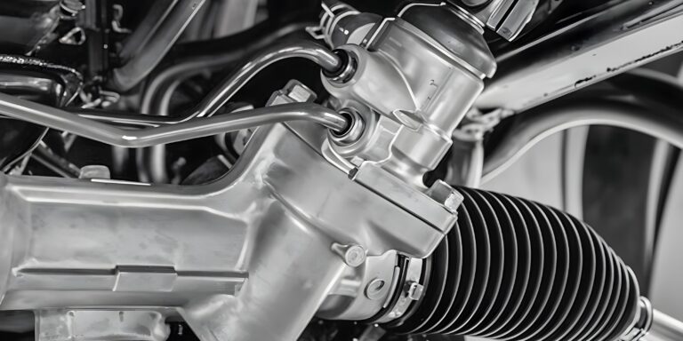 cremallera de direccion fotografia de cerca