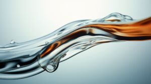 imagen abstracta de dos fluidos encontrandose