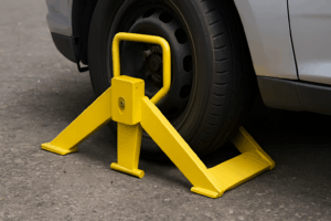 Trinquete de estacionamiento colocado