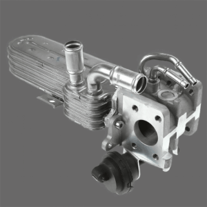 Radiador EGR para controlo de gases no motor.