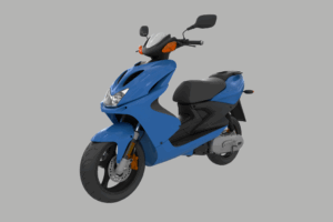 Bloqueo del manillar en scooters: diagnóstico y ajuste profesional 5 Manillar de scooter con sistema de bloqueo.