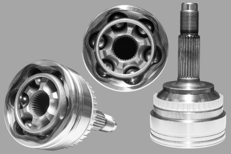 Junta homocinética de automóvil con posibles fallos.