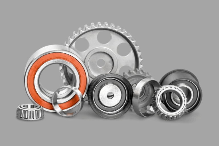 Tendances 2025 pour les roulements : innovations et technologies 7 Roulements automobiles modernes exposés avec des illustrations des dernières innovations technologiques.