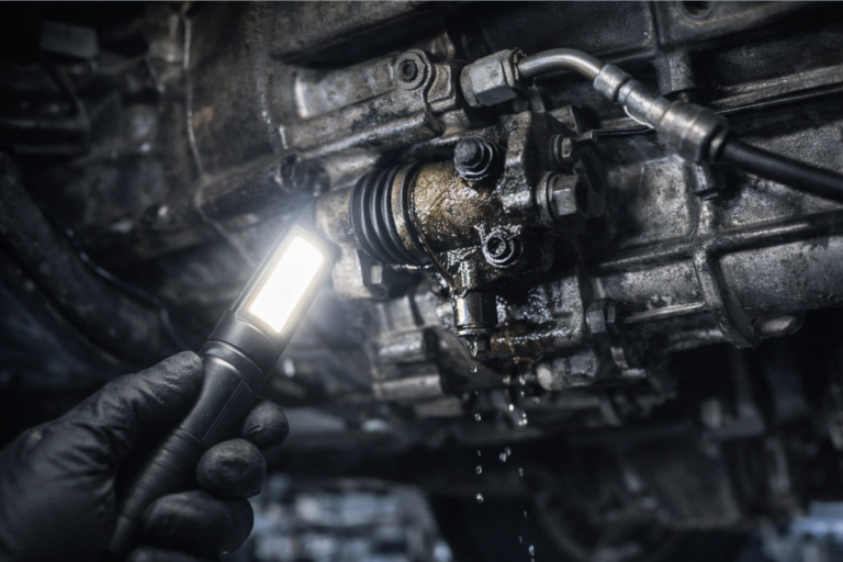 Technicien inspectant le récepteur d’embrayage pour détecter les pannes et effectuer le remplacement.