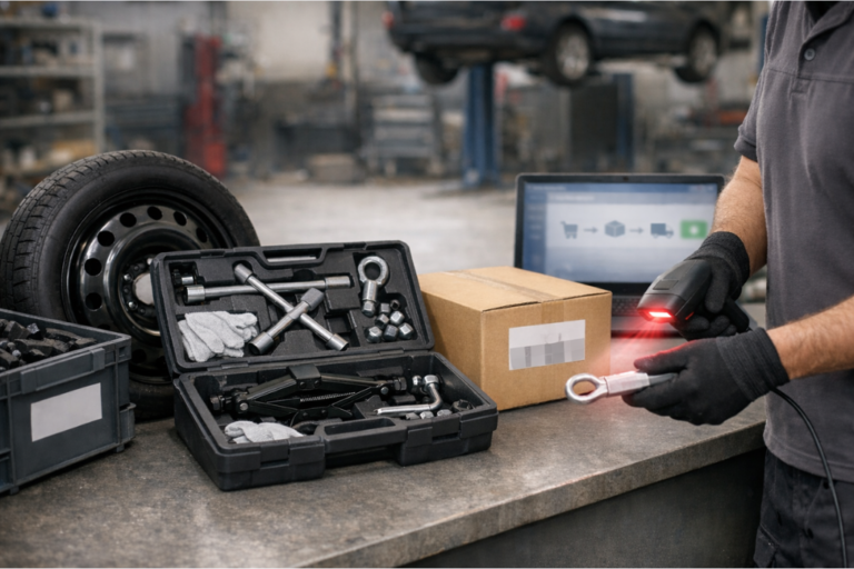 Automatisation des commandes de roues de support et de kits par l’atelier.