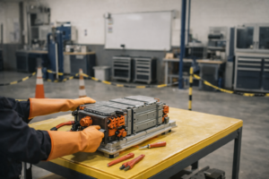 Formation habilitation batterie haute tension en atelier