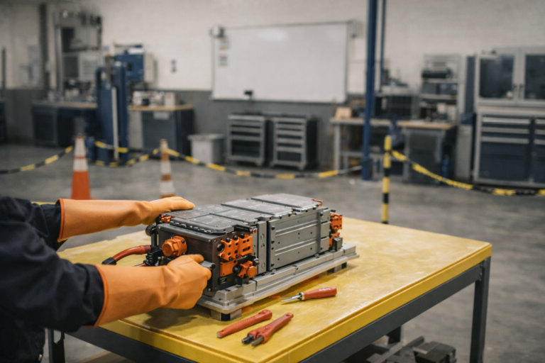 Formation habilitation batterie haute tension en atelier