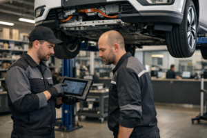 Atelier après-vente face à la stratégie Renault 2030