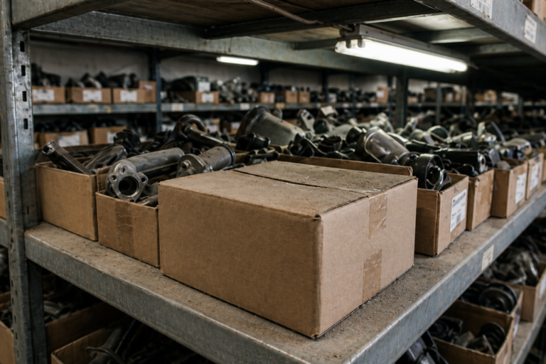 Gestor de concesionario analizando datos de inventario obsoleto en pantalla