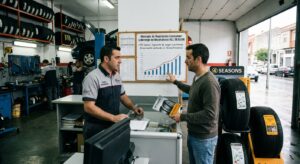 Neumáticos all season reposición taller automoción