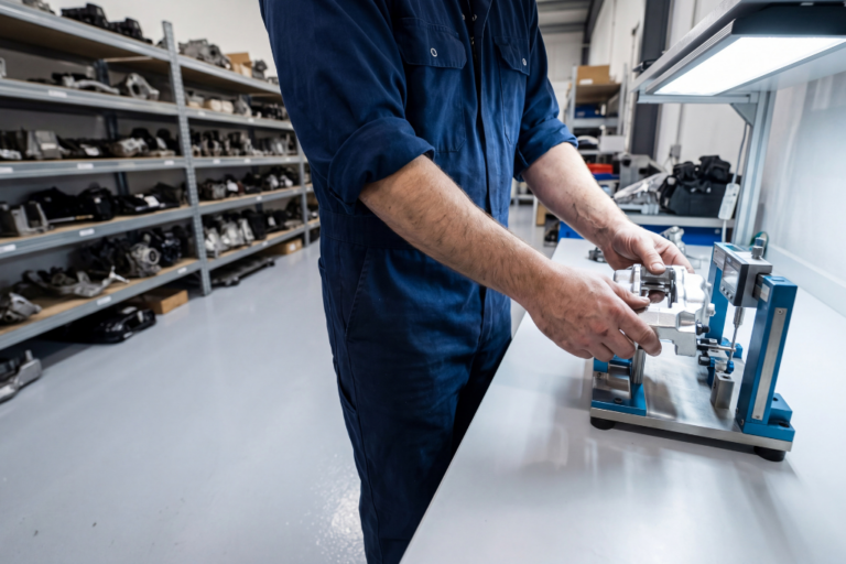 Entretien Voiture : Le Guide Complet des Opérations, Fréquences et Coûts pour Bien Maintenir son Véhicule 8 Mécanicien réalisant un contrôle technique OBD en atelier professionnel
