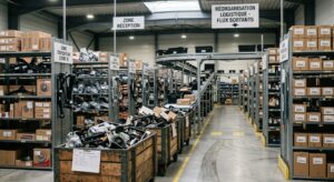 Bon de livraison en entrepôt de distribution de pièces automobiles