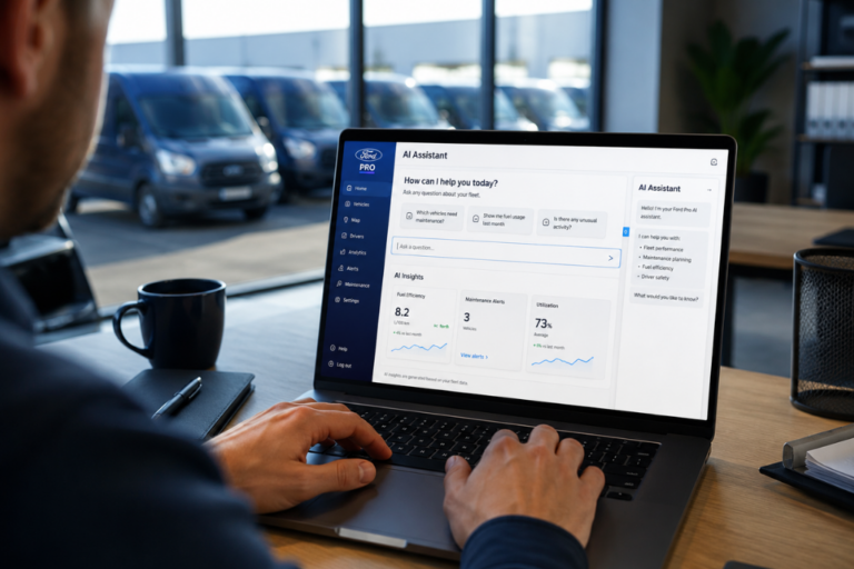 Ford déploie son assistant Ford Pro AI en Europe pour simplifier la gestion de flotte