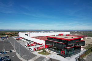 Vista aérea de la sede central y macroalmacén logístico de Grupo Andrés Neumáticos