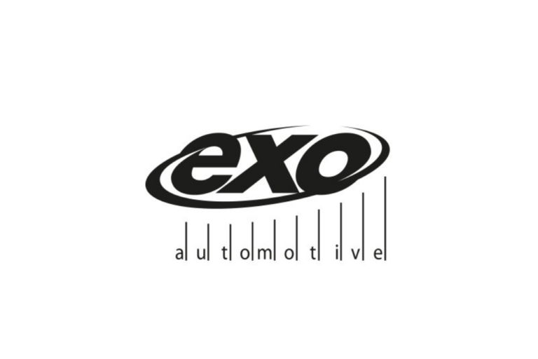 Logótipo da EXO Automotive, fornecedor de componentes e peças de reposição automóvel.