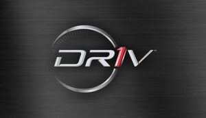 Logo officiel de la marque DRiV sur fond blanc, spécialisée dans les pièces et composants automobiles.