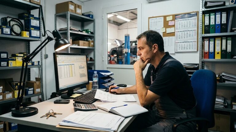 Cómo calcular el stock mínimo de tu taller sin inmovilizar capital